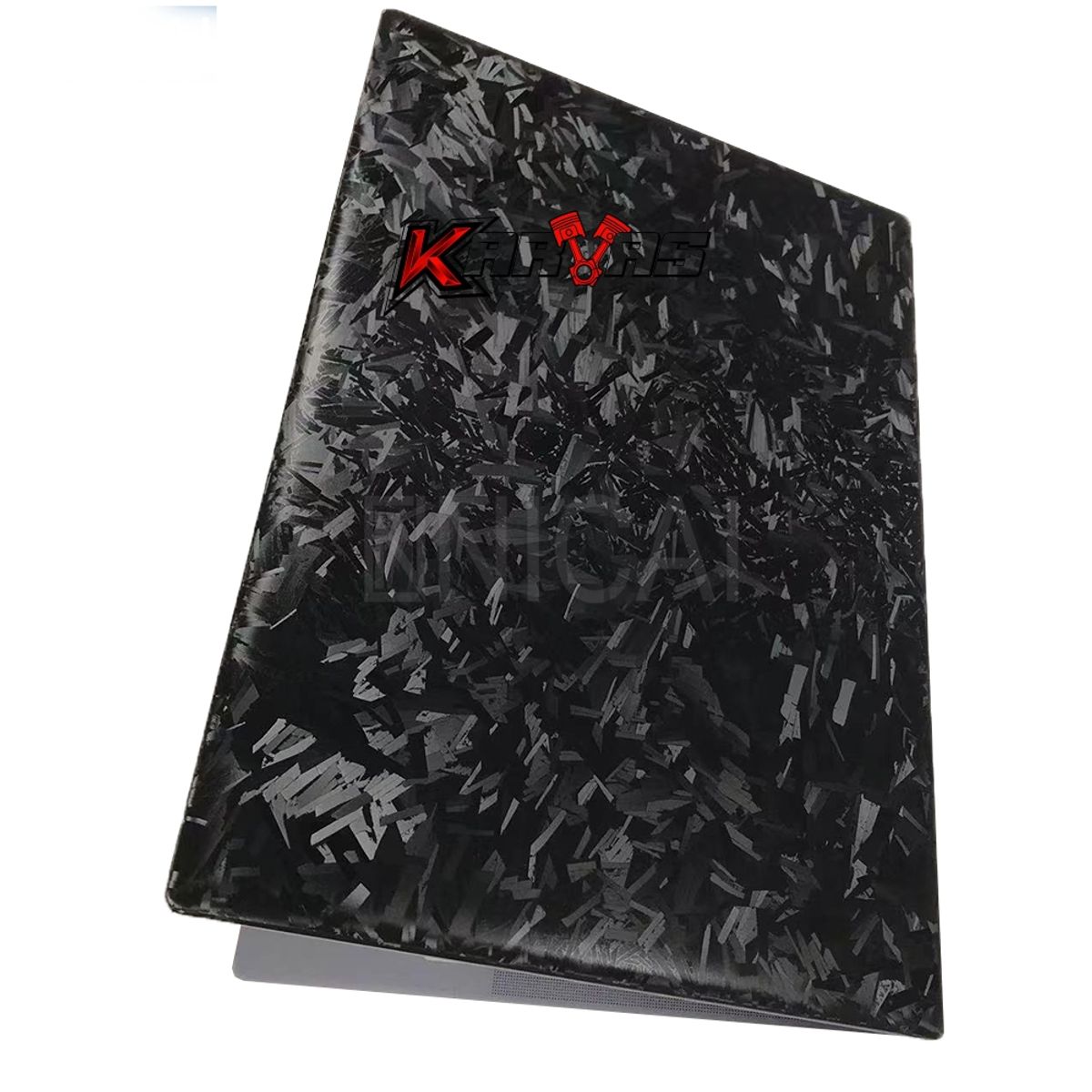 GENERICO - Papel Vinilo Fibra Carbono Forjado NEGRO MATE Auto Karvas