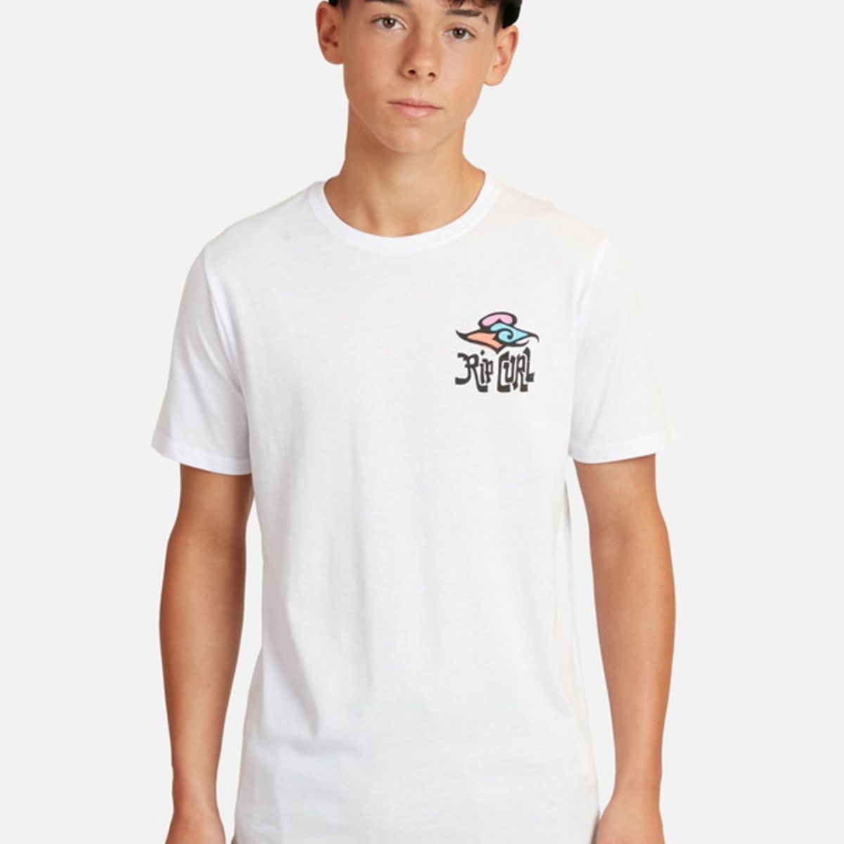 RIP CURL - Polera M/C Basica Blanco Juvenil Hombre Ripcurl