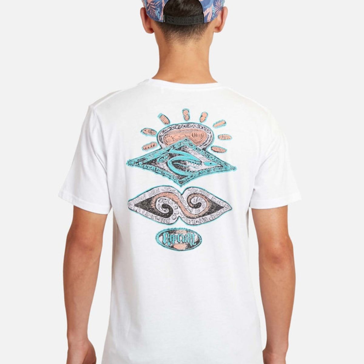 RIP CURL - Polera M/C Basica Blanco Juvenil Hombre Ripcurl