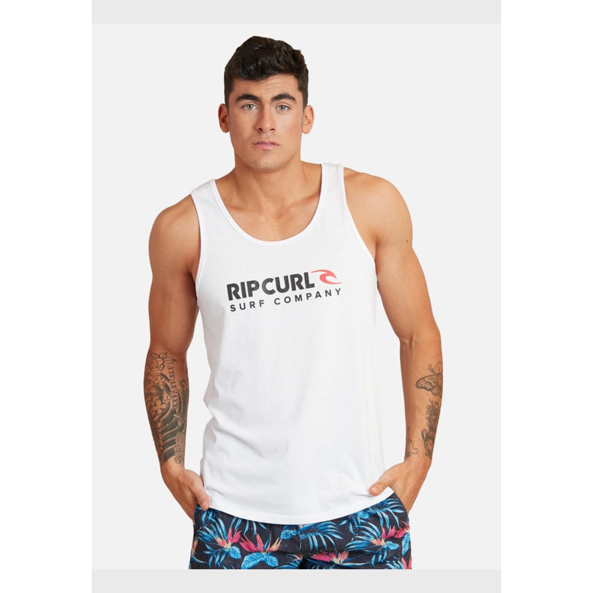 RIP CURL - Polera S/M Blanco Hombre Ripcurl