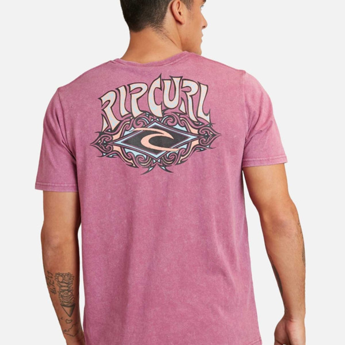 RIP CURL - Polera M/C Intermedia Burdeo Hombre Ripcurl