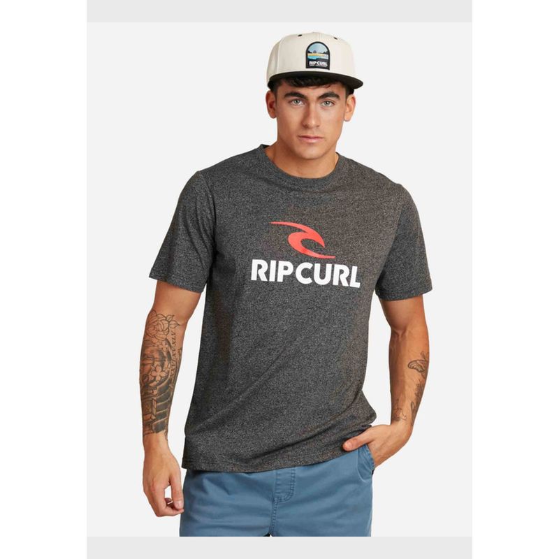 RIP CURL - Polera M/C Intermedia Negro Hombre Ripcurl
