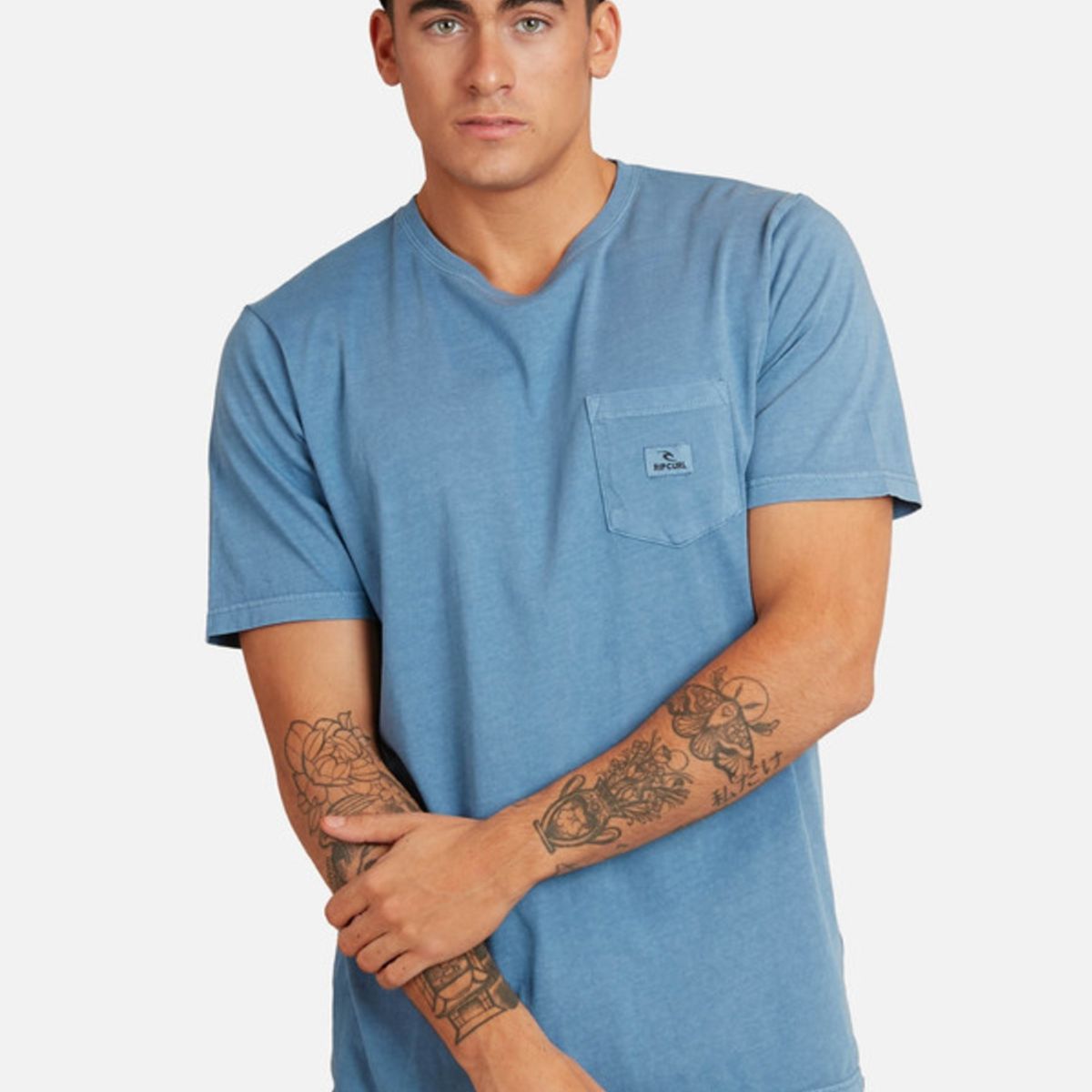 RIP CURL - Polera M/C Intermedia Azul Hombre Ripcurl