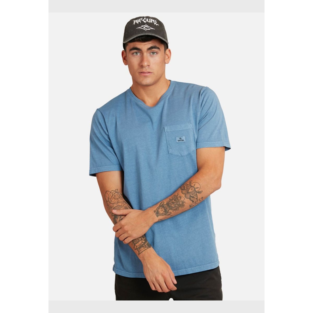 RIP CURL - Polera M/C Intermedia Azul Hombre Ripcurl