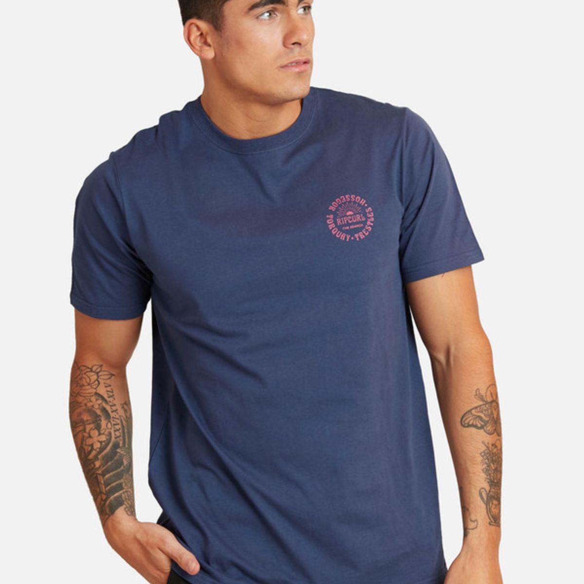 RIP CURL - Polera M/C Premium Azul Hombre Ripcurl