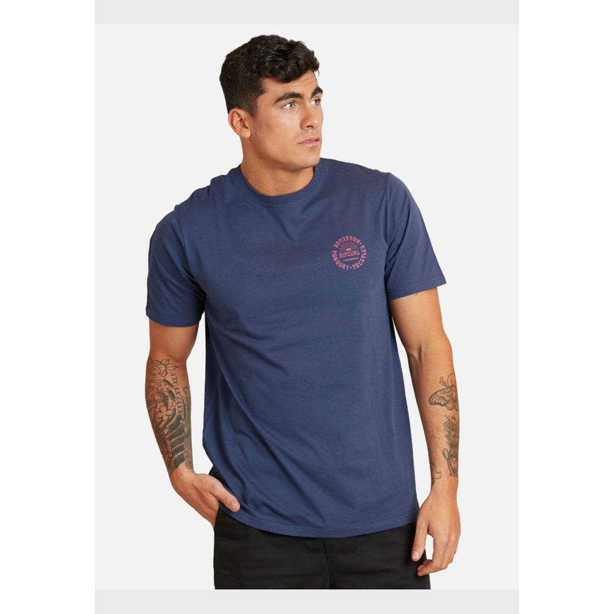 RIP CURL - Polera M/C Premium Azul Hombre Ripcurl