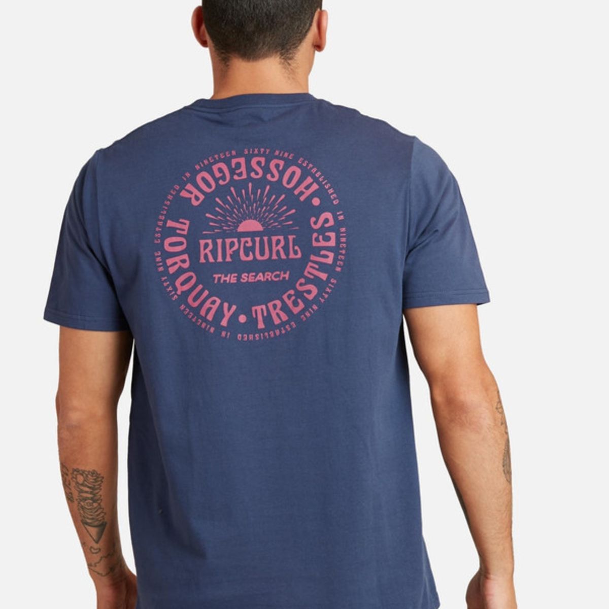 RIP CURL - Polera M/C Premium Azul Hombre Ripcurl
