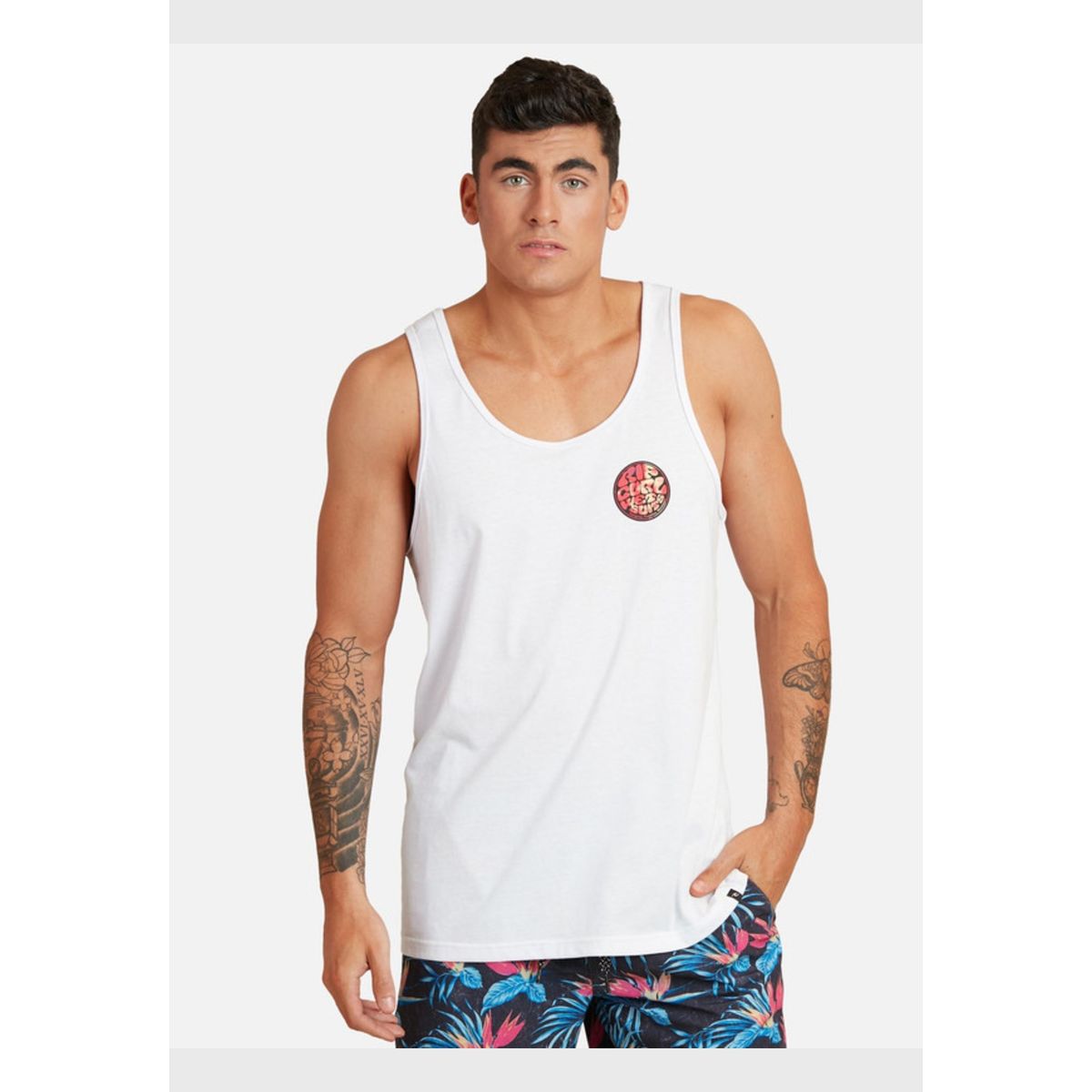 RIP CURL - Polera SM Blanco Hombre Ripcurl