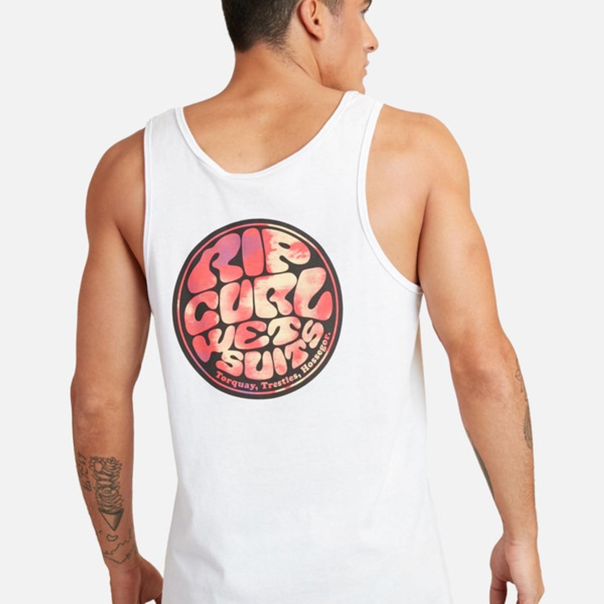 RIP CURL - Polera SM Blanco Hombre Ripcurl