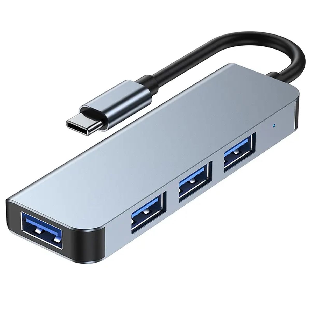 GENERICO - Adaptador Extensor Hub Usb 3.0 Tipo C 4 En 1 Para Macbook