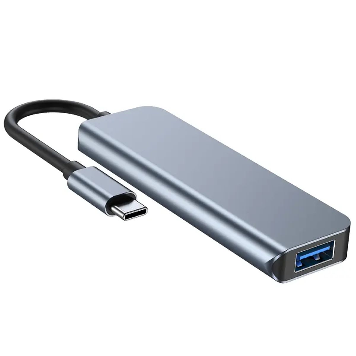 GENERICO - Adaptador Extensor Hub Usb 3.0 Tipo C 4 En 1 Para Macbook