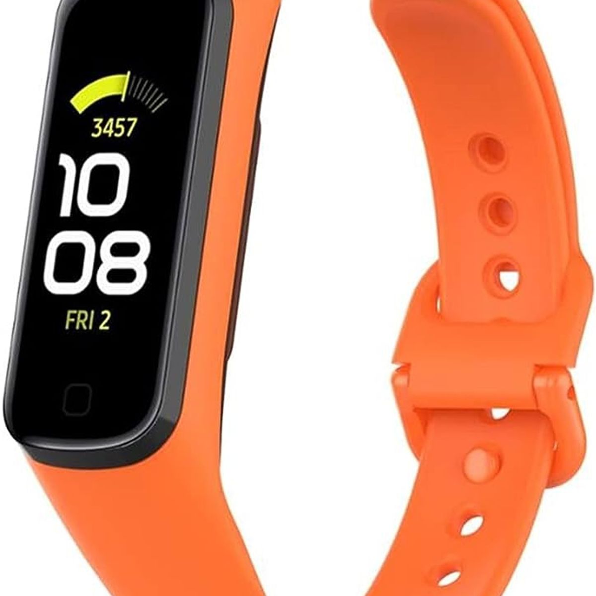 GENERICO - Correa De Silicona Para Samsung Galaxy Fit 2 R220 Naranjo