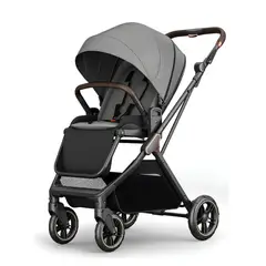LUBABYCAS - Coche De Paseo Modo Apego Y Panorámico Gris