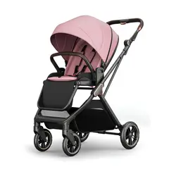 LUBABYCAS - Coche De Paseo Modo Apego Y Panorámico Rosado