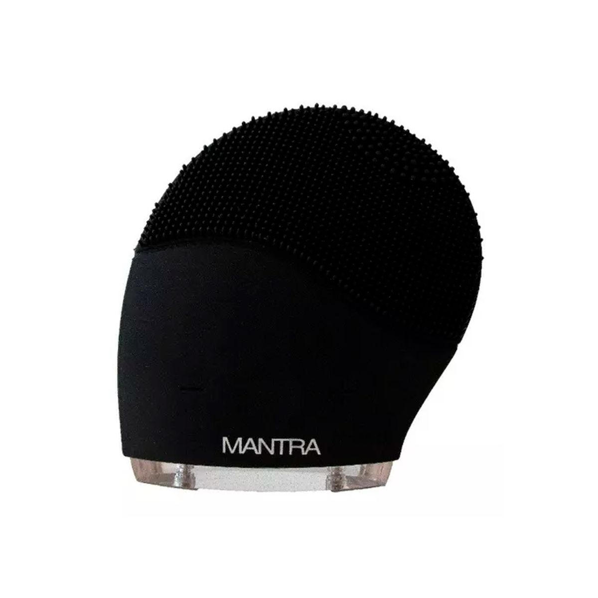 MANTRA - Limpiador Facial y Masajeador Mantra Silicone Brush Negro.