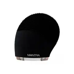 MANTRA - Limpiador Facial y Masajeador Silicone Brush Negro.