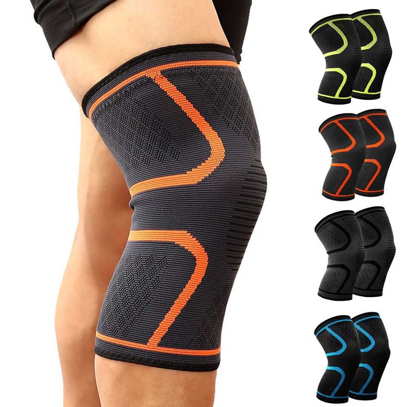 EVERSO - Rodillera Deportiva Ortopédica Soporte Cobre Artritis Un Par  Naranja L