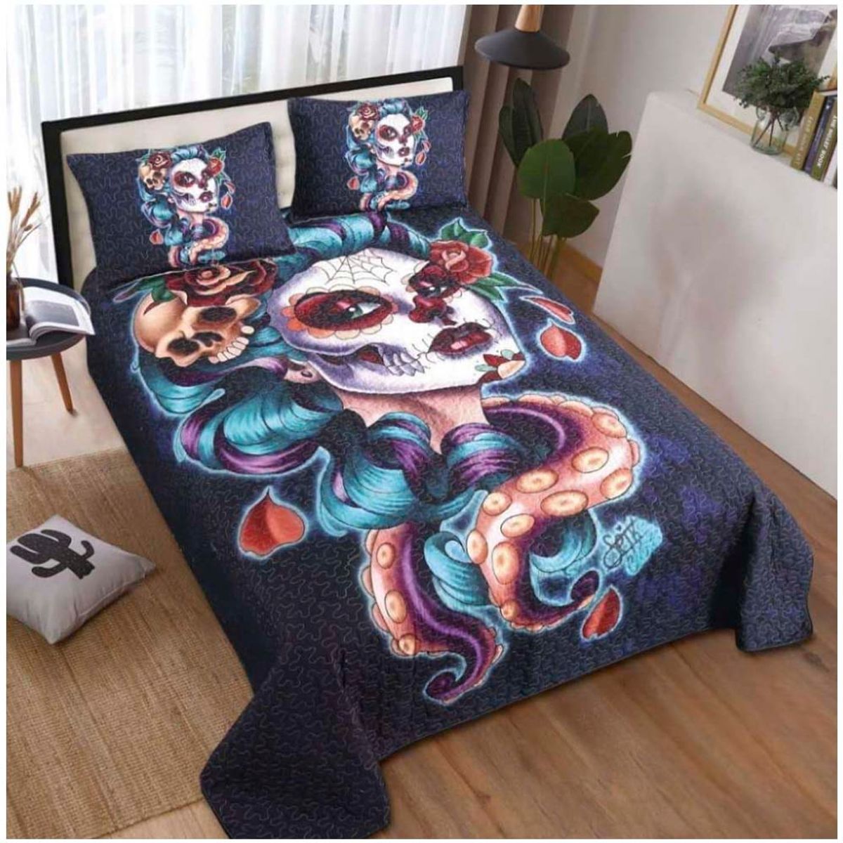 GENERICO - Cubrecama Quilt Verano 2 Plazas -14.