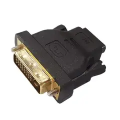 GENERICO - Adaptador Conversor Dvi 24 + 1 Macho A Hdmi Hembra 1080p HD