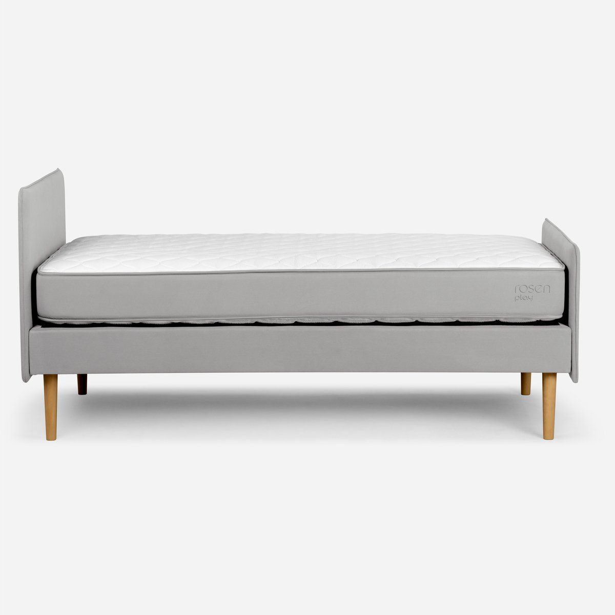 ROSEN - Cama Europea Play 1,5 Plazas 110 x 208 cm Gris