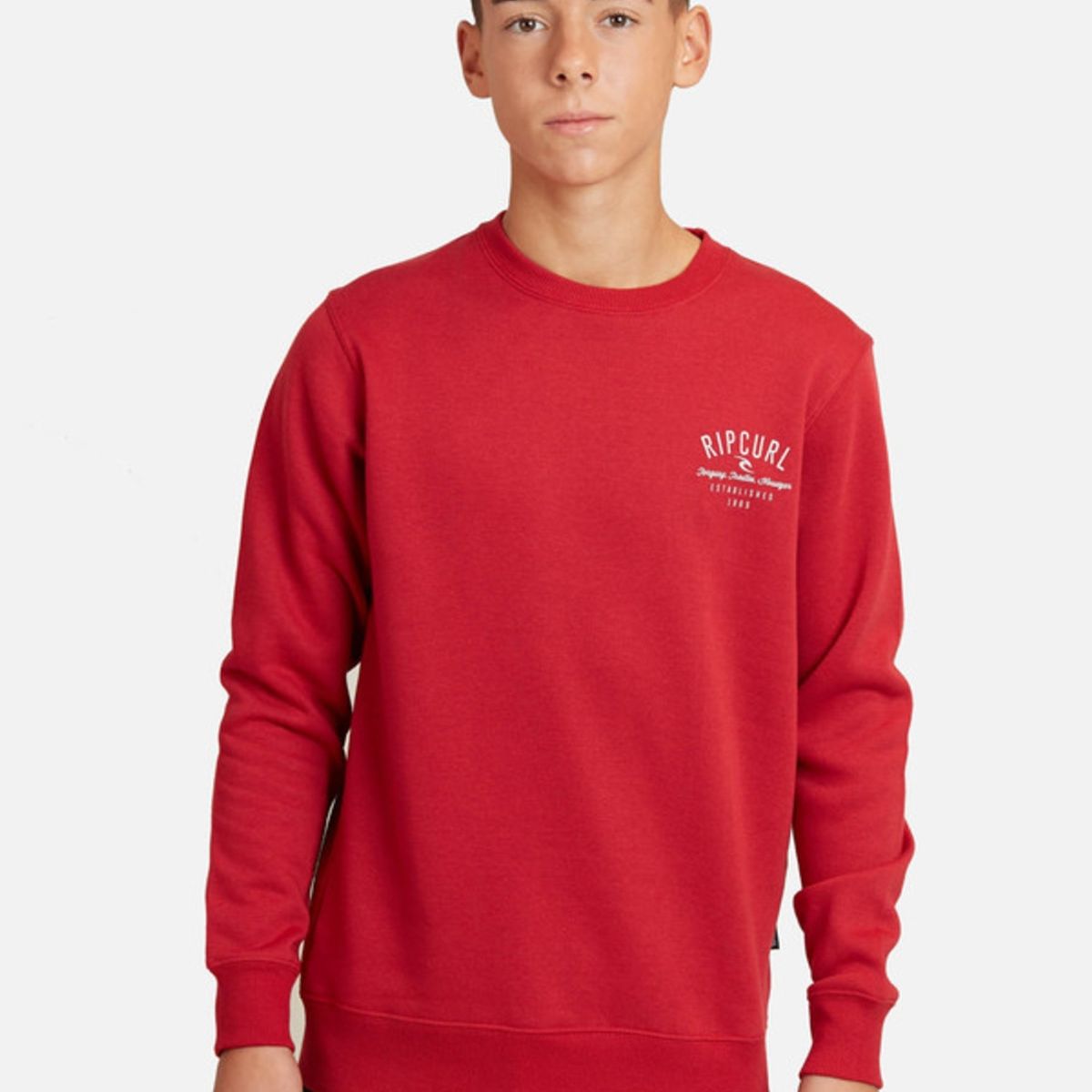 RIP CURL - Poleron Blender Cr Young Rojo Juvenil Hombre Ripcurl