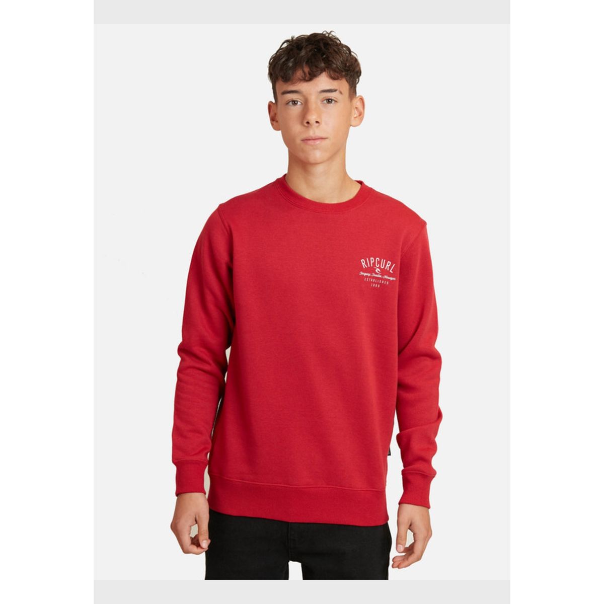 RIP CURL - Poleron Blender Cr Young Rojo Juvenil Hombre Ripcurl