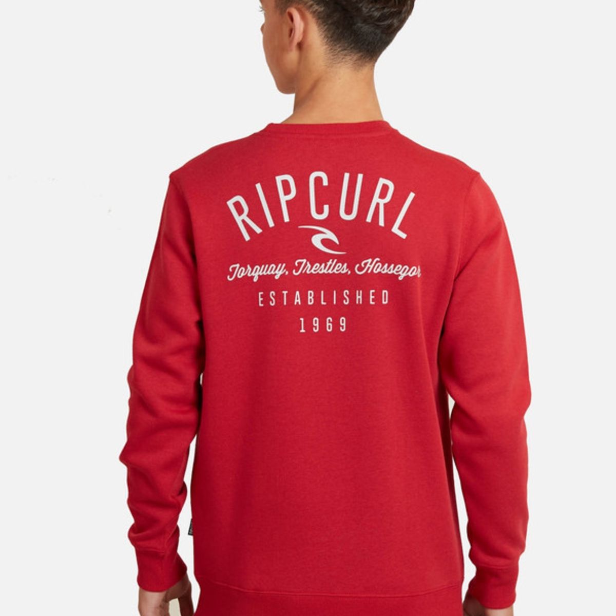 RIP CURL - Poleron Blender Cr Young Rojo Juvenil Hombre Ripcurl
