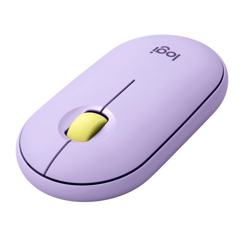 LOGITECH - Mouse Logitech Pebble M350 Bluetooth 1000dpi 3 Botones Lavanda