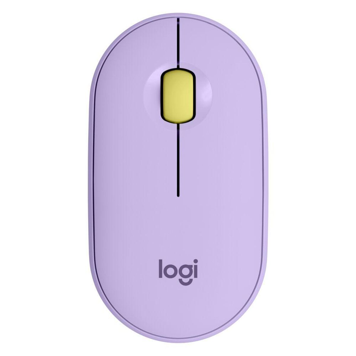 LOGITECH - Mouse Logitech Pebble M350 Bluetooth 1000dpi 3 Botones Lavanda