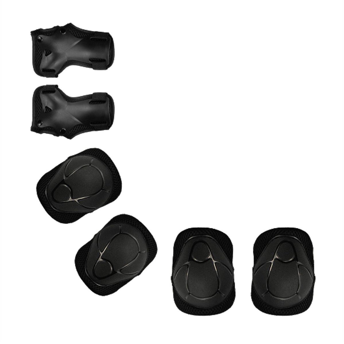 KANGGU - PACK RODILLERAS CODERAS Y MUÑEQUERAS - NEGRO