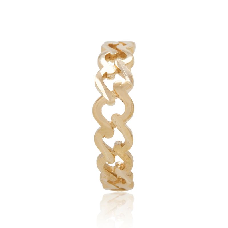 JB JOYAS BARON - Anillo de Oro 18kt Facetado