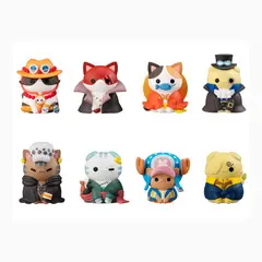 GENERICO - Set 8 Figuras Anime One Piece Gato Chiquito