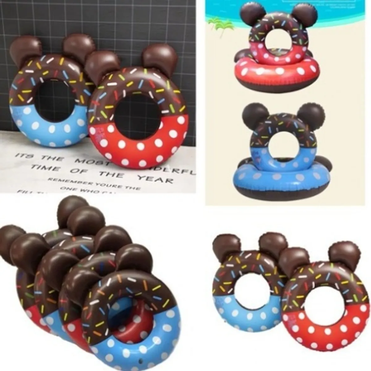 U BUY - Nuevo Anillo De Natación De Donut De Mickey