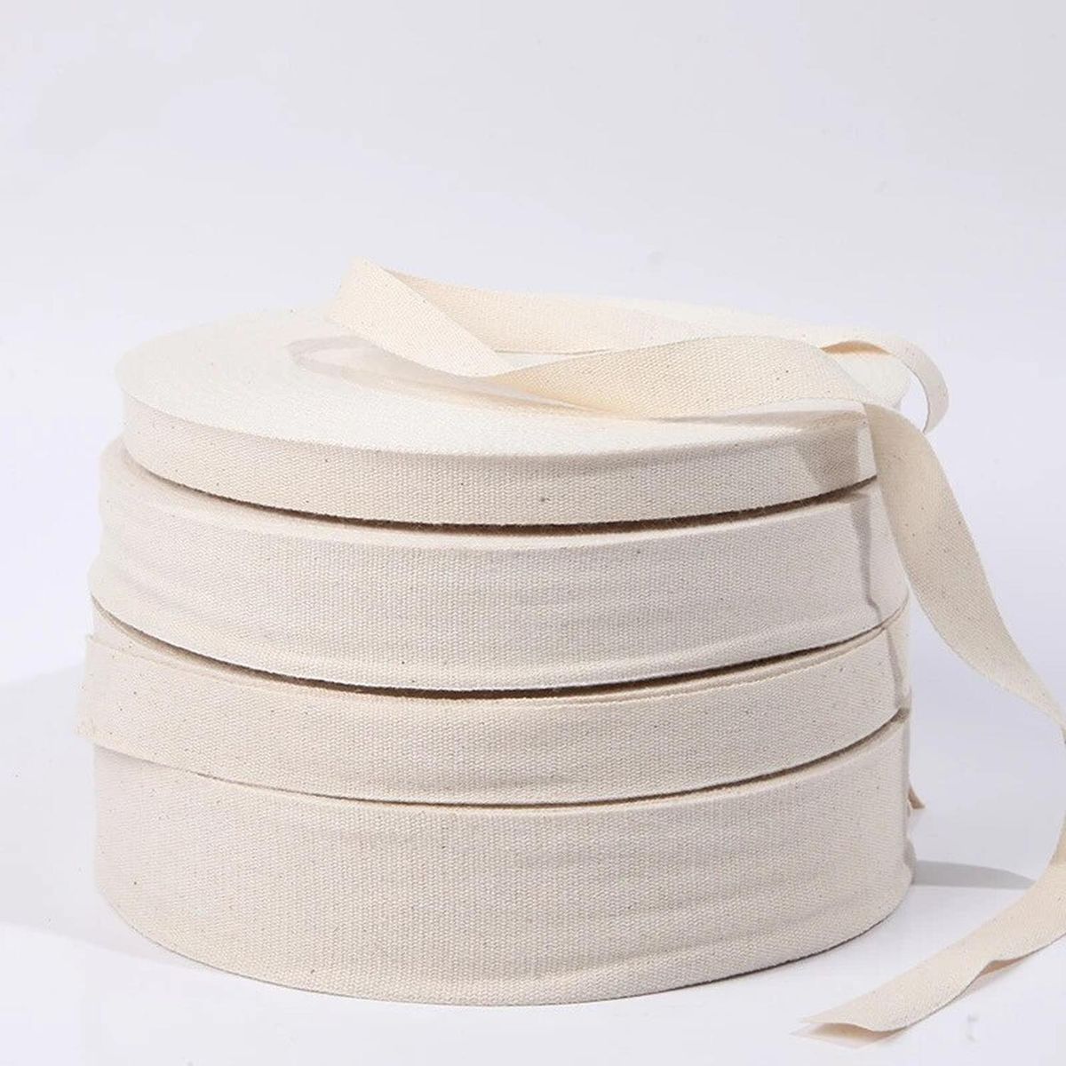 GENERICO - Metro de Cinta de Mochilas 100% Algodón Crudo 35mm
