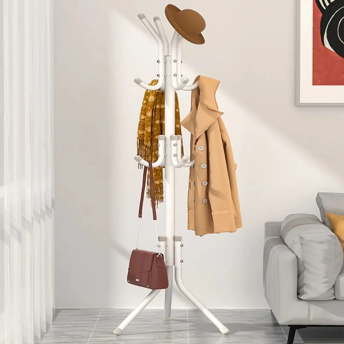 U BUY - Perchero Exhibidor De 3 Niveles De Pie Para Abrigos Sombrero