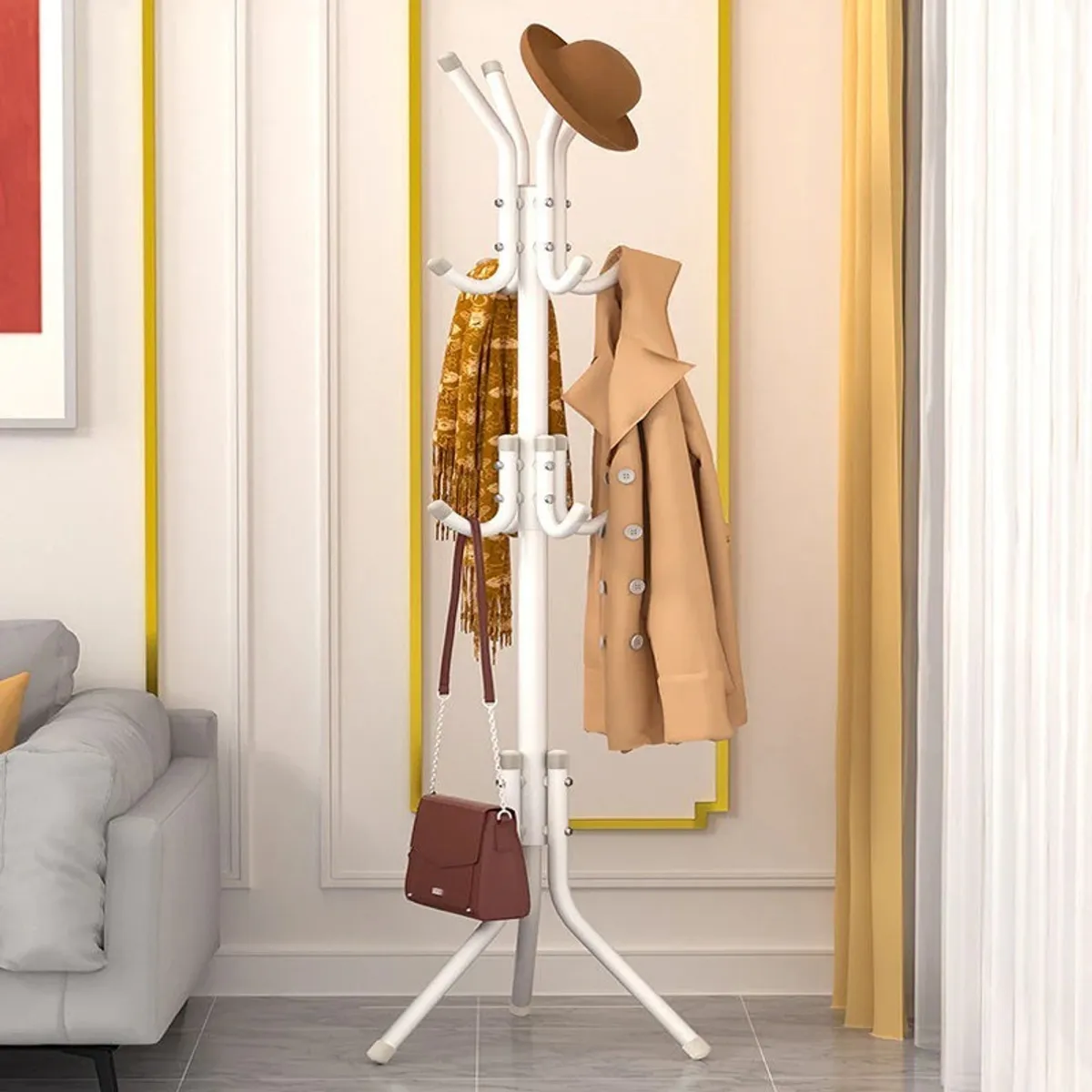 U BUY - Perchero Exhibidor De 3 Niveles De Pie Para Abrigos Sombrero