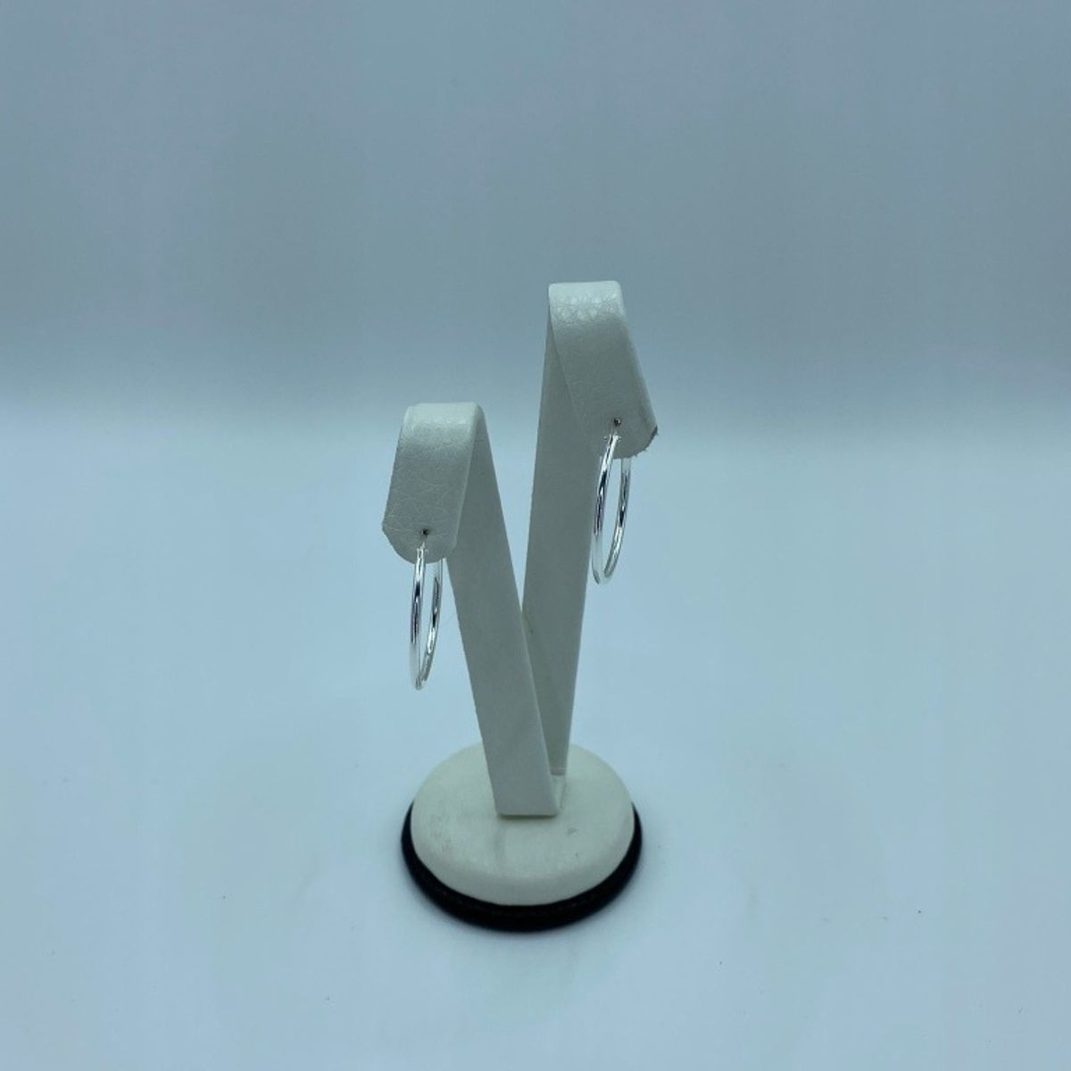 GENERICO - Aros Argolla Lisa 25 Mm Plata Italiana 925 Mas Estuche