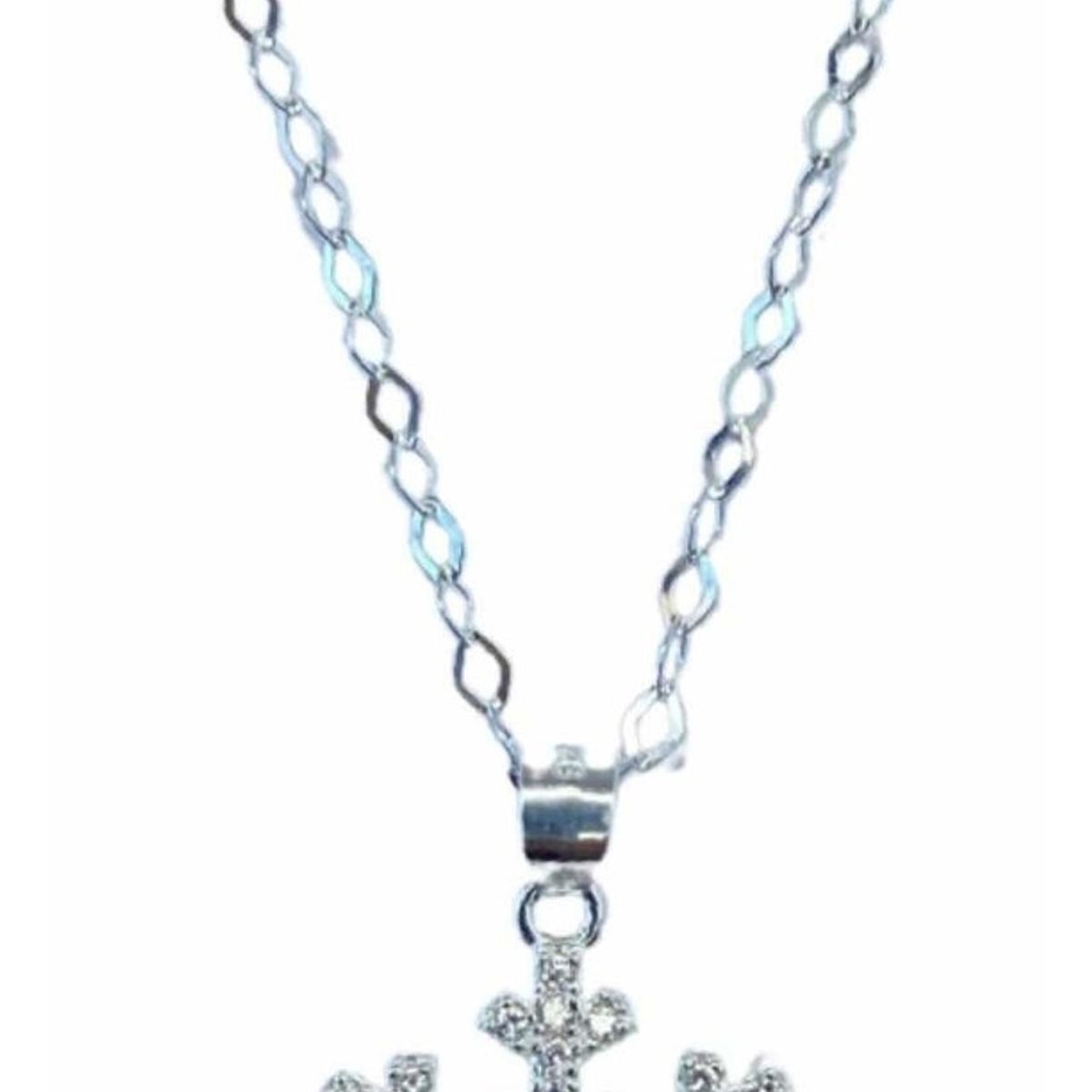 GENERICO - Collar Copo De Nieve Plata Italiana Ley 925