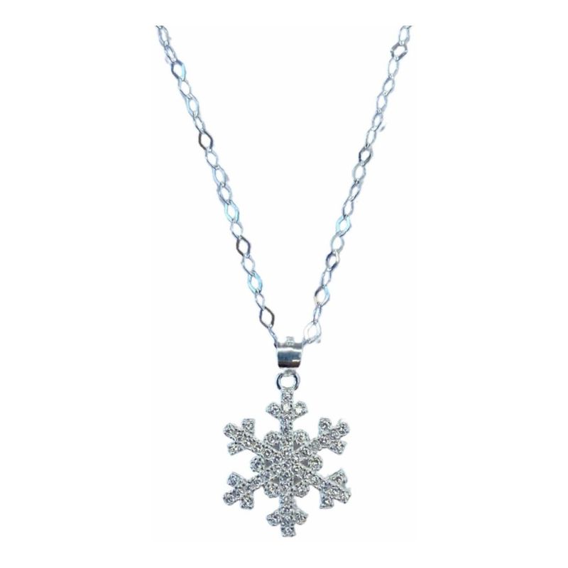 GENERICO - Collar Copo De Nieve Plata Italiana Ley 925