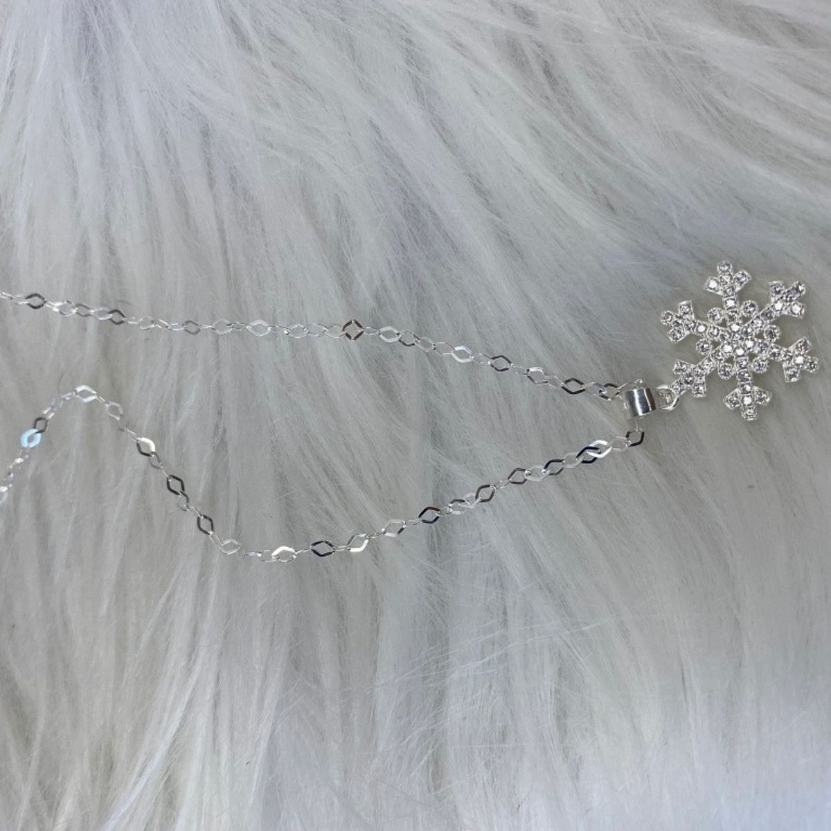 GENERICO - Collar Copo De Nieve Plata Italiana Ley 925