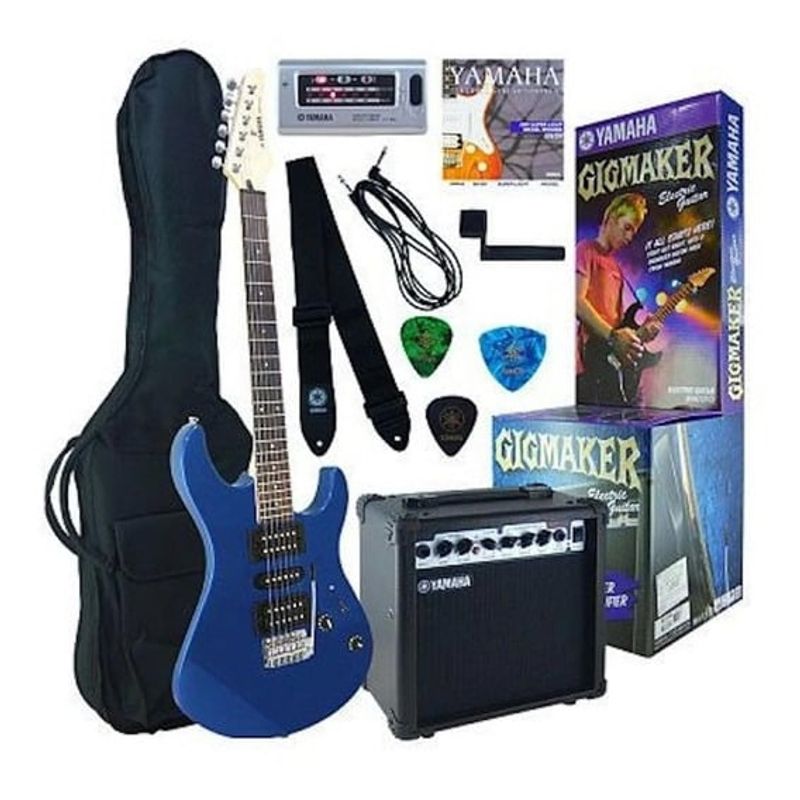 YAMAHA - Pack guitarra y amplificador  ERG121 Metallic blue - Yamaha