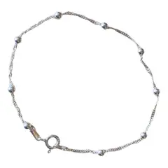 GENERICO - Pulsera De Dama Pelotitas Singapur Plata Italiana Ley 925
