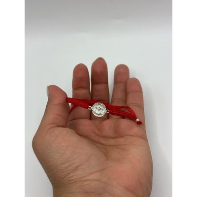 Imagen 2 del producto Pulsera Protección Hilo Rojo San Benito Plata Italiana 925