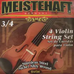 MEISTEHAFT - Set de cuerdas para violin 3/4 SV/34 - Gris