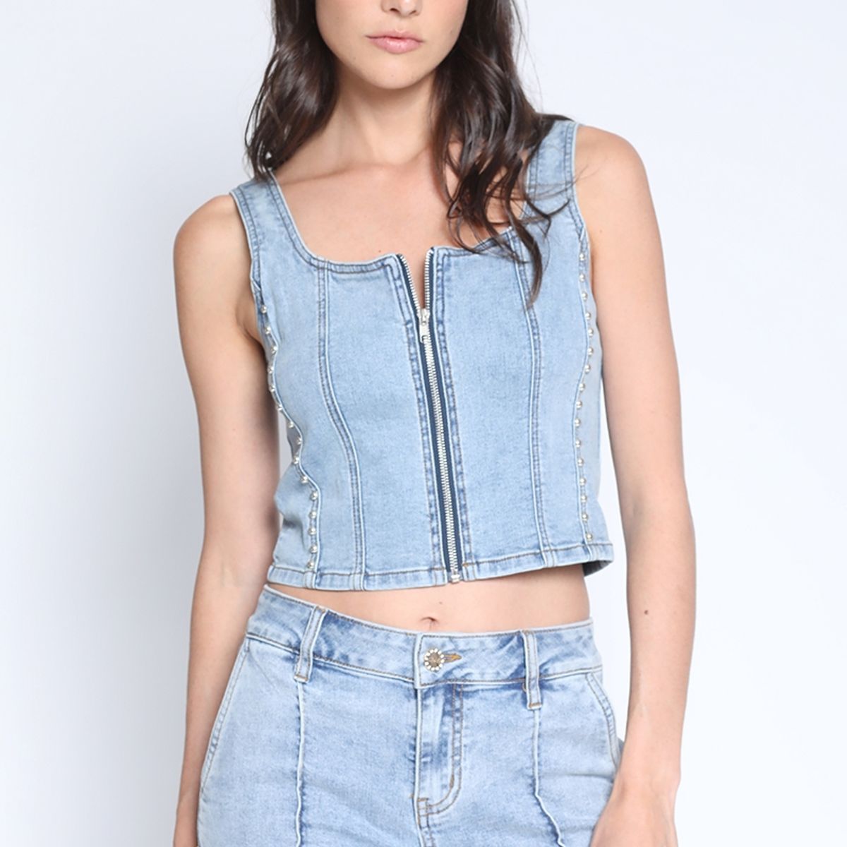 LIOLA - Corse Denim Tachas Azul Liola