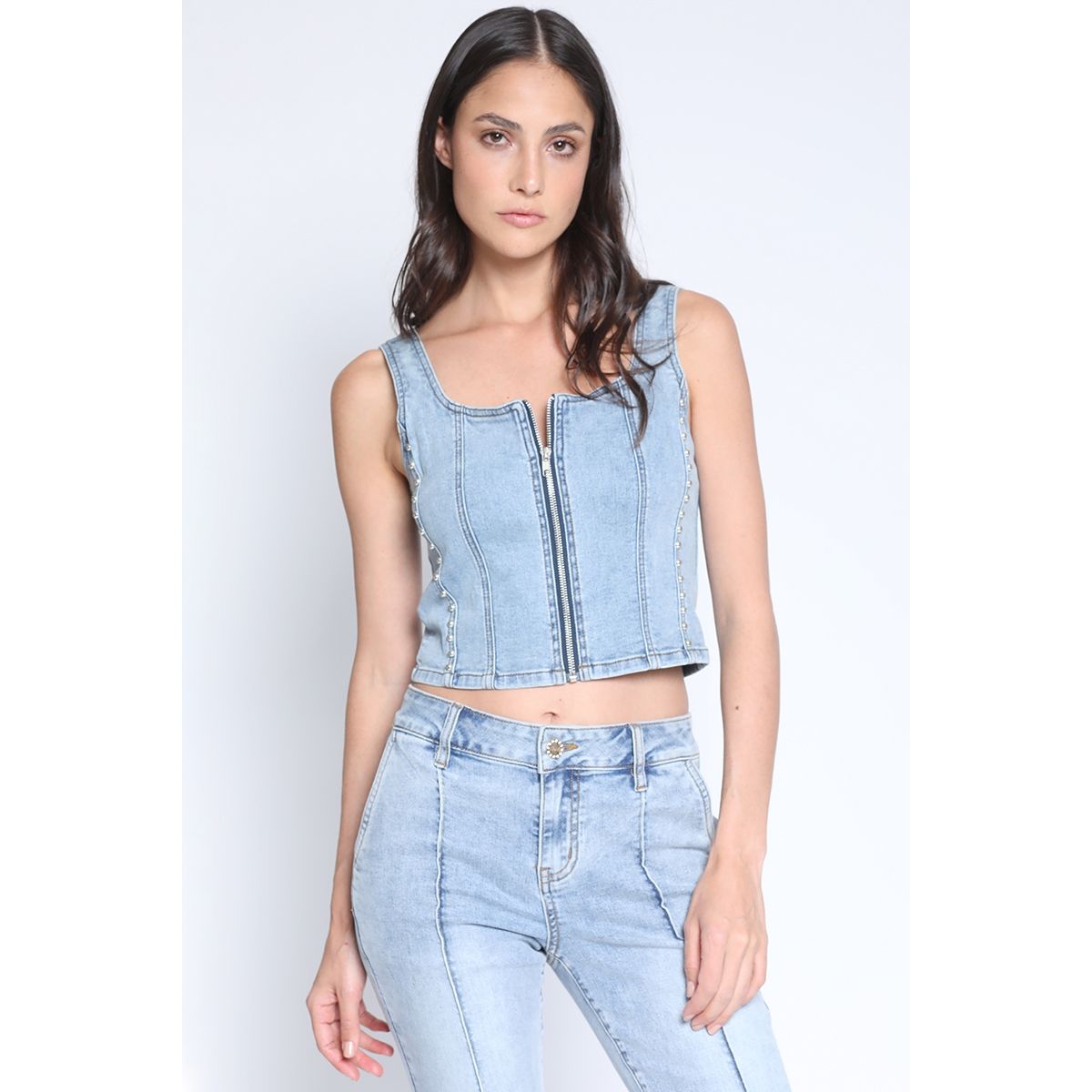 LIOLA - Corse Denim Tachas Azul Liola