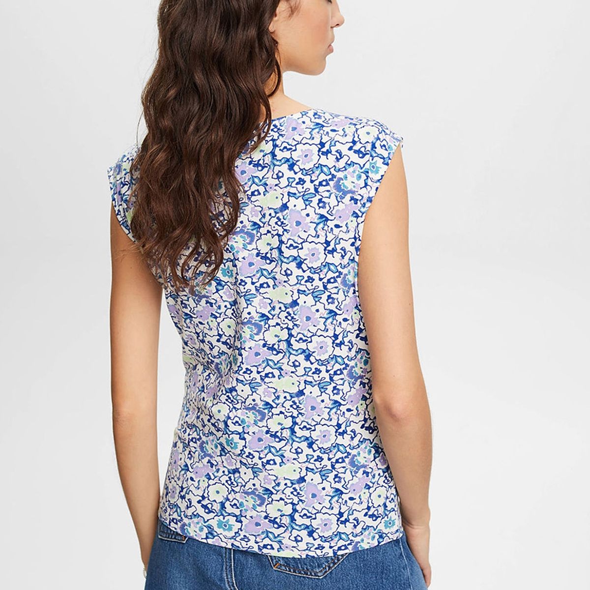 ESPRIT - Polera Sin Mangas Y Estampado Floral Mujer Esprit ESPRIT