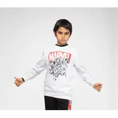 MARVEL - Poleron Niño Foto Gris