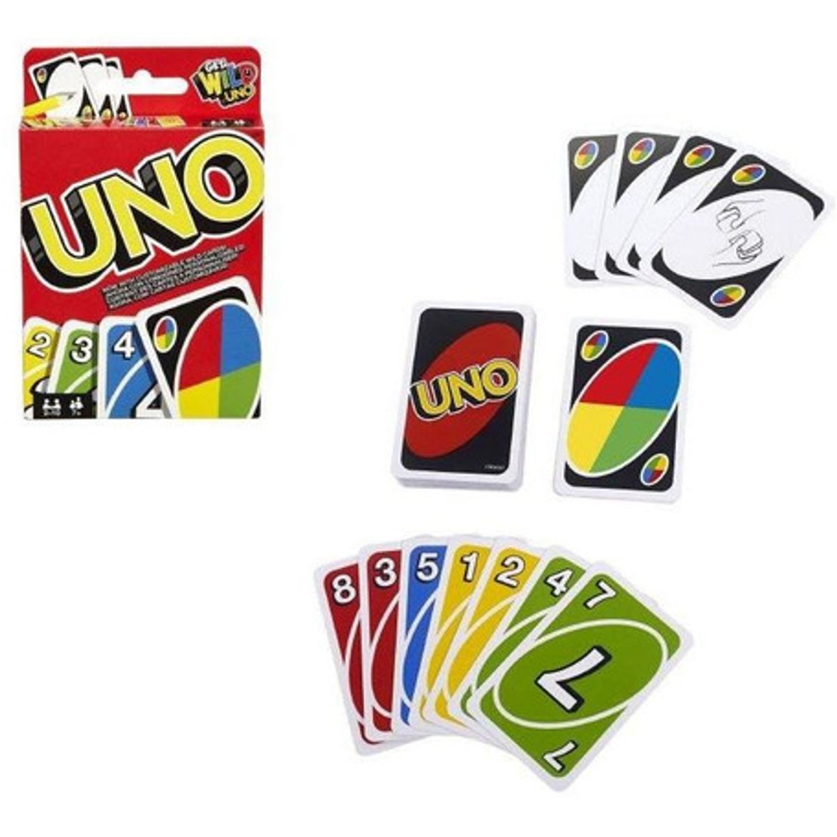 ANSALDO - Juego de cartas GAMES clásico UNO original