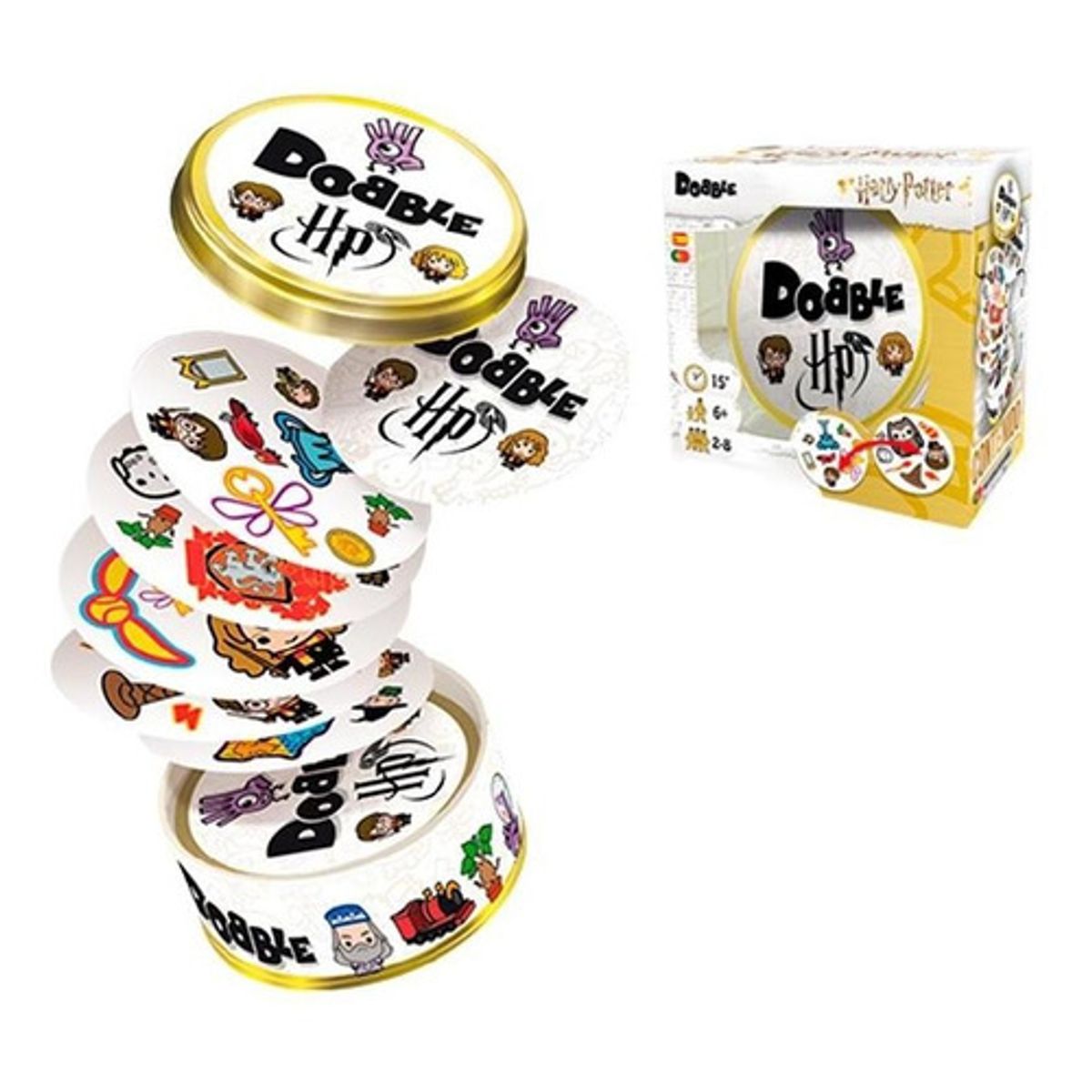 ANSALDO - Juego de cartas DOBBLE Harry Potter edición mágica